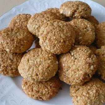 Овсяное печенье с творогом и бананом