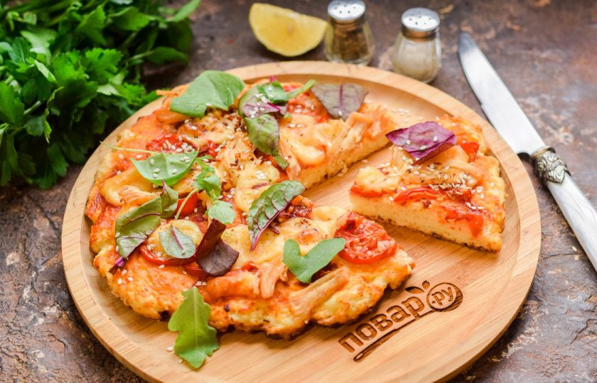 1. Этап. ПП пицца на творожном тесте: Приятного аппетита!