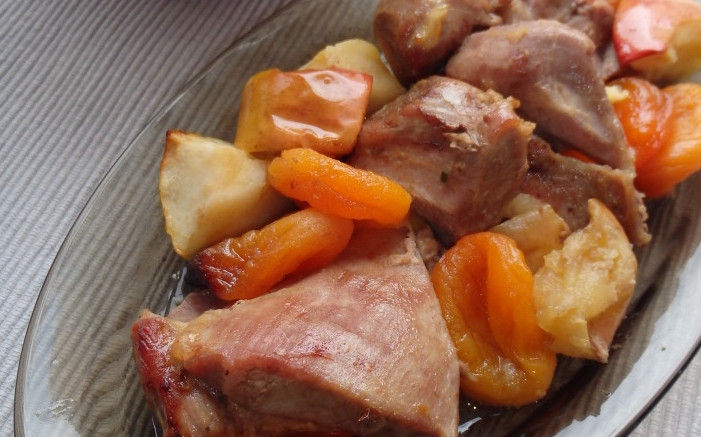 1. Этап. Индейка кусочками, запеченная в духовке: Приятного аппетита!