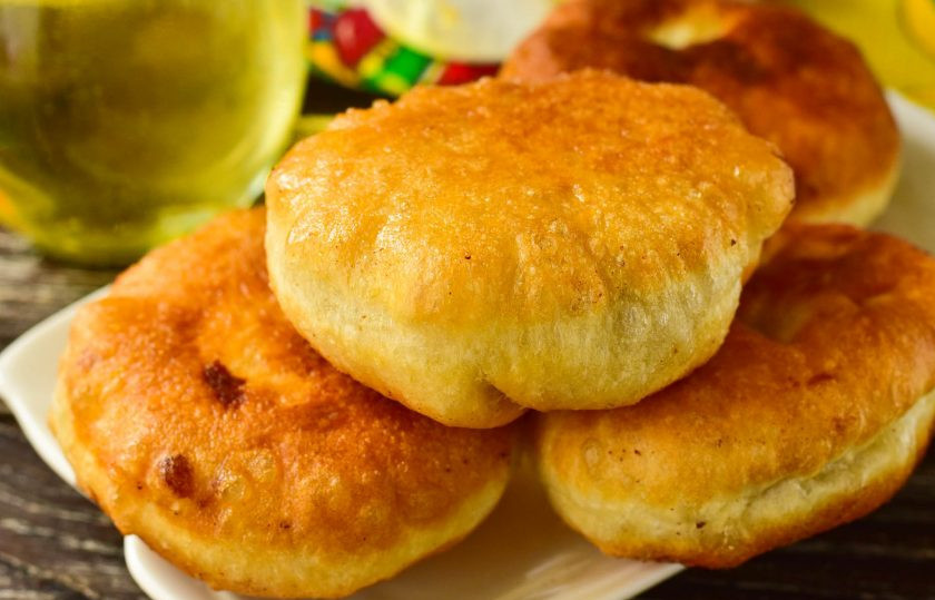 1. Этап. Беляши без яиц: Вот такие пышные и очень вкусные беляши получились!