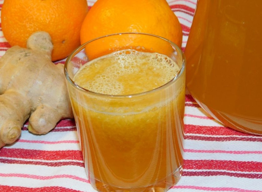 1. Этап. Бодрящий имбирный напиток с апельсинами: Приятного аппетита!