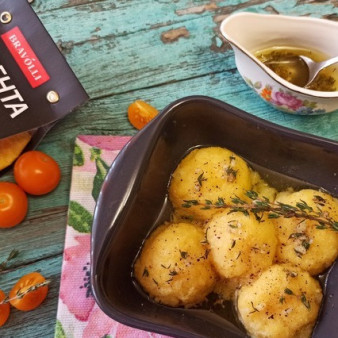 Урс-шарики из поленты с фетаксой