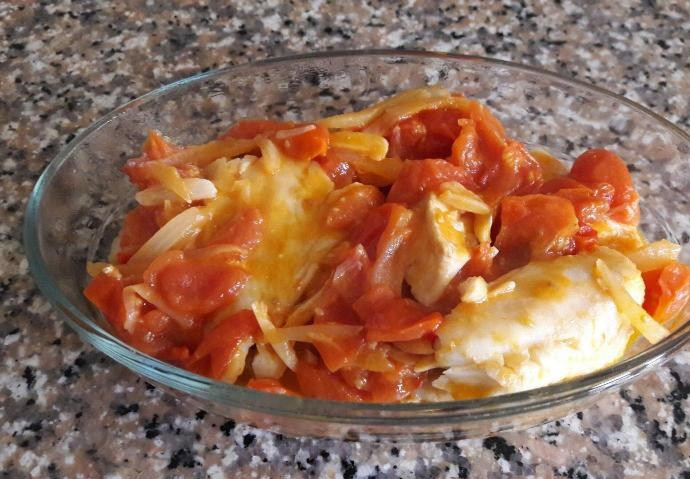 1. Этап. Мерлуза с овощами: Вкуснейшее блюдо готово! Приятного аппетита!