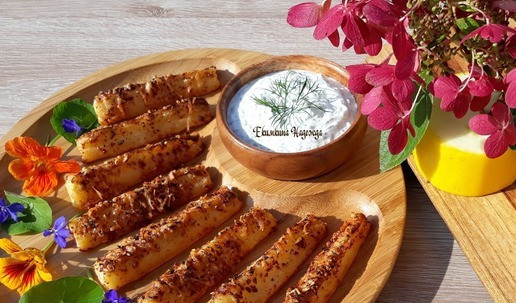 1. Этап. Запеченные кабачковые ломтики ПП от нутрициолога: Теплые ломтики кабачков со вкусной корочкой окунайте в соус и наслаждайтесь!