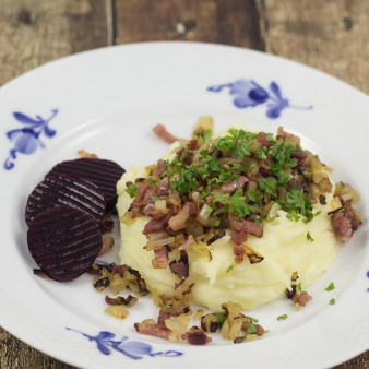 Картофельное пюре с беконом