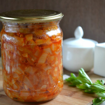 Кабачковая икра с болгарским перцем на зиму
