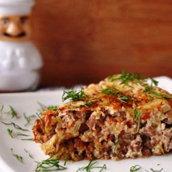 Капустная запеканка с фаршем в мультиварке