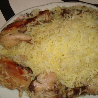 Азербайджанский плов с курицей