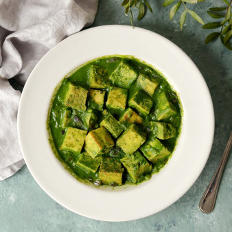 Палак панир с тофу