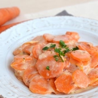 Тушеная морковь в молоке