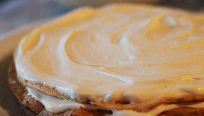 1. Этап. Блинный пирог: 6. И так до тех пор, пока не будут использованы все ингредиенты.