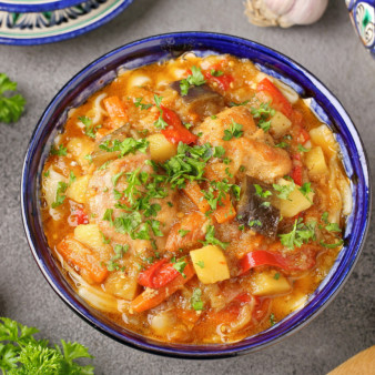 Лагман из кролика