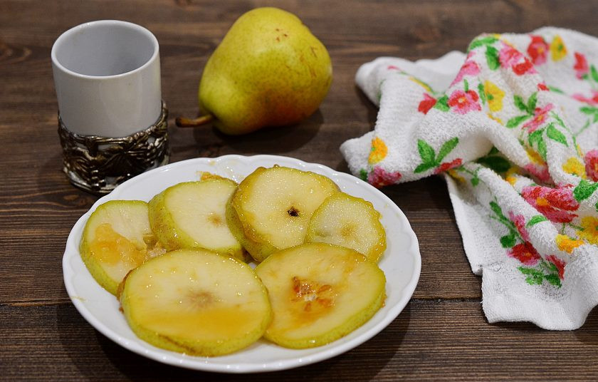 1. Этап. Глазированная груша: Приятного аппетита!