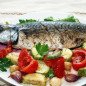 Скумбрия с овощами в духовке