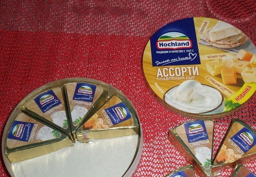 1. Этап. Запеченная скумбрия с овощами и сыром: Для приготовления этого блюда я использую плавленый сыр ТМ Хохланд.