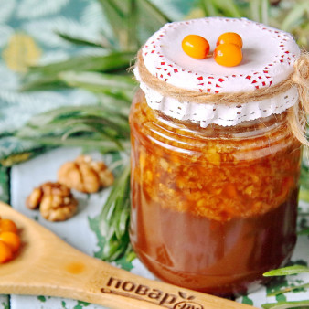 Облепиха с медом на зиму