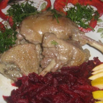 Утка кусочками в мультиварке