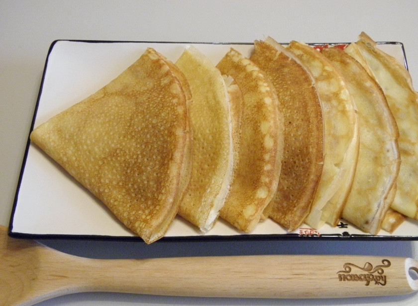 1. Этап. Заварные блины на молоке: Заварные блины готовы, приятного аппетита!