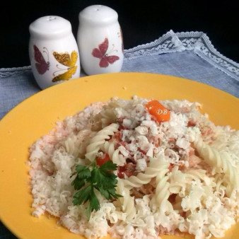 Макароны с фаршем и сыром