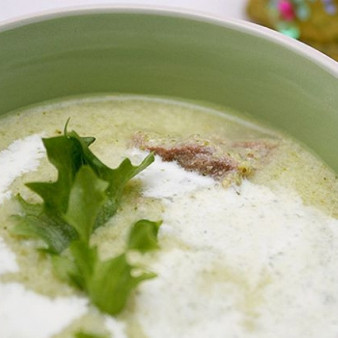 Суп из брокколи и фасоли