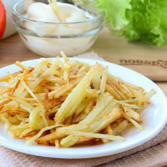 Картошка фри на мелкой терке
