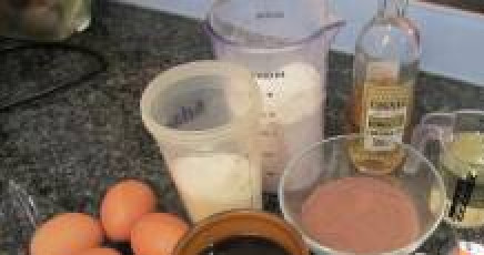 1. Этап. Торт Шифоновая Прага: Подготовить продукты.