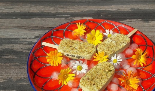 1. Этап. Эскимо на палочке-мороженое ПП: Мороженое готово! Такое мороженое точно не принесет вреда здоровью - только пользу! Детям и взрослым - показано - все натуральное, без пальмового масла, без всяких вредных промышленных добавок.