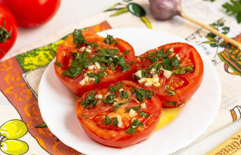 1. Этап. Помидоры по-гречески: Приятного аппетита!