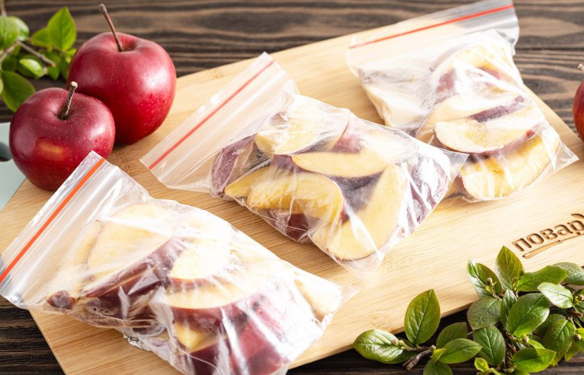 1. Этап. Как заморозить яблоки на зиму: Замороженные яблоки на зиму готовы!