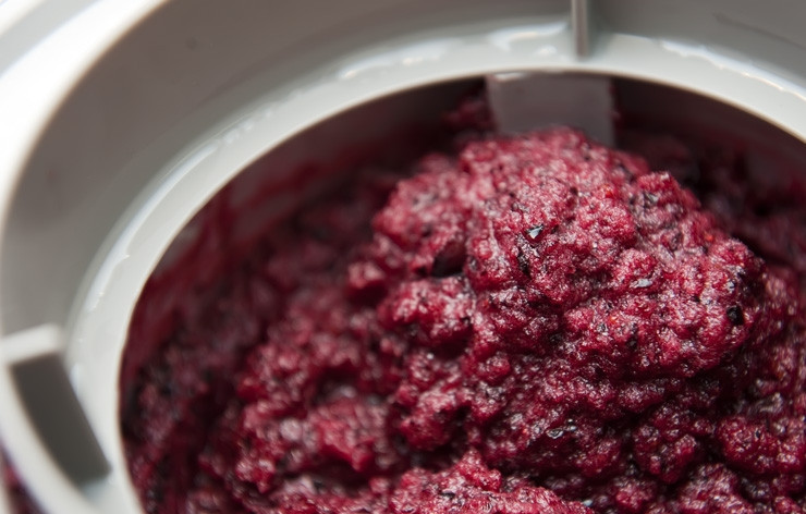 1. Этап. Сорбет из черники: 7. Поместите сорбет в морозилку или мороженицу.