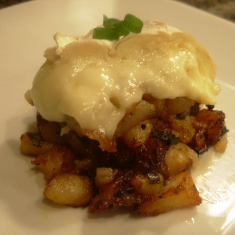 Картофель запеченный с сыром Бри