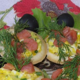 Тарталетки с рыбой