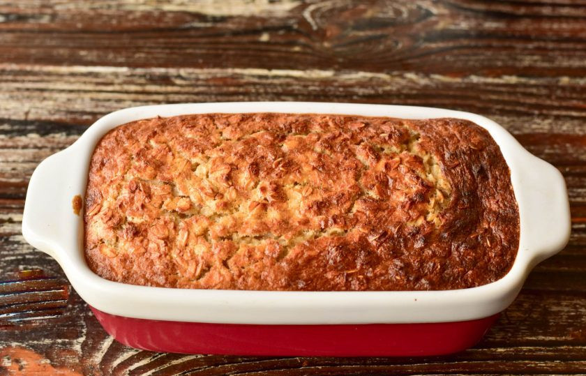 1. Этап. Овсяное суфле: Отправьте суфле на 20 минут в духовку. Температуру установите 190 градусов.