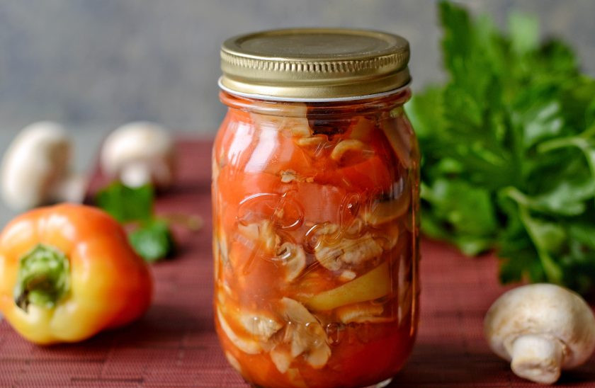 1. Этап. Лечо с грибами: Лечо с грибами готово, приятного аппетита!