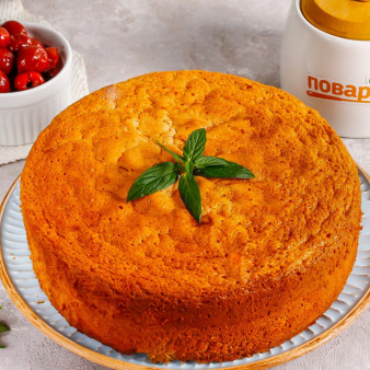 Кокосовый пирог с вишней