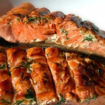 Форель на углях