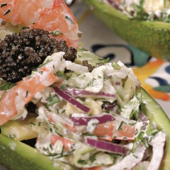 Салат с рыбной икрой