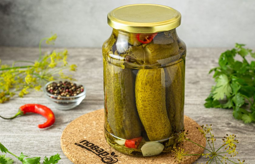 1. Этап. Огурцы на зиму с водкой: Огурцы на зиму с водкой готовы.