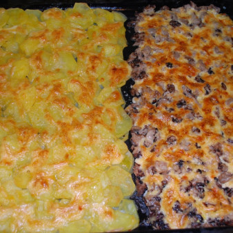 Картошка со сморчками в духовке