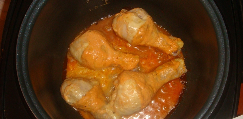 1. Этап. Кусочки курицы в мультиварке: 3. Выбираем режим 