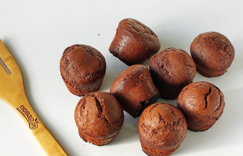 1. Этап. Шоколадные маффины с бананом: Шоколадные маффины с бананом готовы. Из указанного количества получается 12-14 штук.