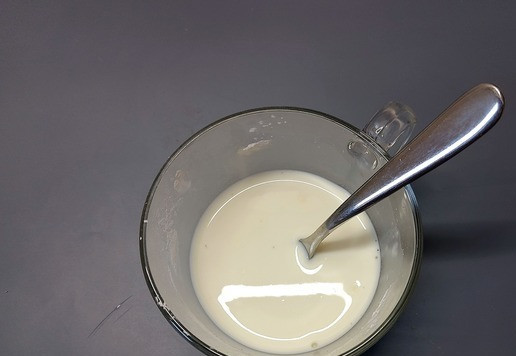 1. Этап. Суфле с творожным сыром: Размешать.