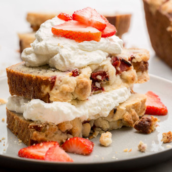Strawberry Shortcake Banana Bread