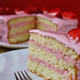 Тортик с клубникой