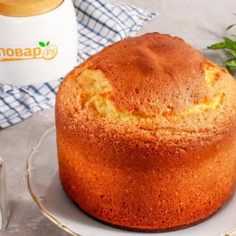 Ванильный бисквит на кипятке