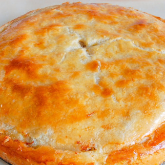 Курник с мясом и картошкой