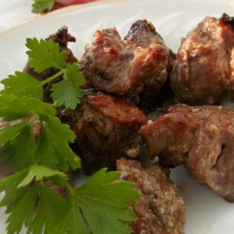 Шашлык из говядины на кефире