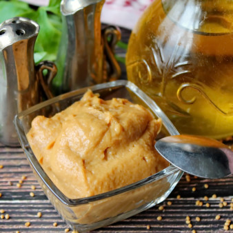 Домашняя горчица на капустном рассоле