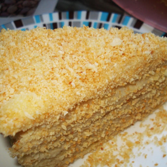 Наполеон с заварным кремом