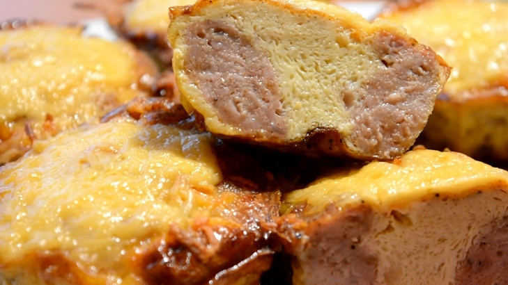 1. Этап. Мясные кексы с начинкой: 8. Всё, кексы готовы:)